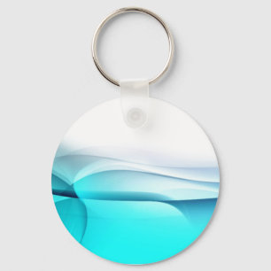 Porte-clés Vagues Aqua Abstraites