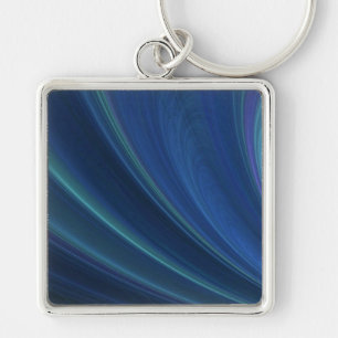Porte-clés Vagues de sable doux bleu et vert