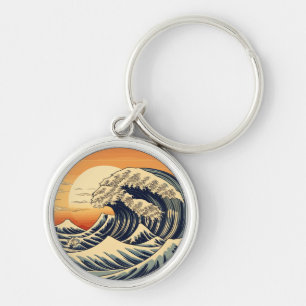 Porte-clés Vagues rétro du Grand Océan