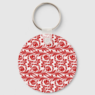 Porte-clés Vagues, rouge-blanc-Porte - clé