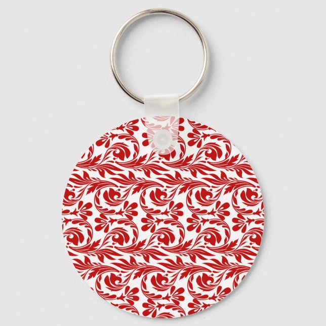 Porte-clés Vagues, rouge-blanc-Porte - clé (Recto)