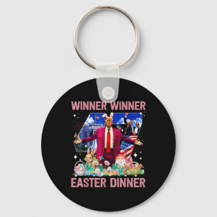Porte-clés Vainqueur Dîner de Pâques Trump Bunny Hunt Eggs Ha