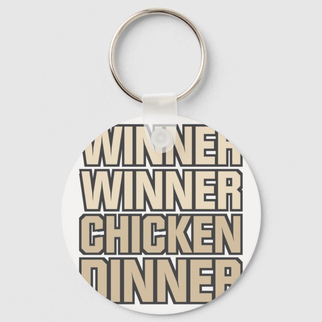 Porte-clés Vainqueur du dîner de poulet (Recto)