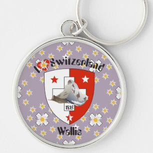 Porte-clés Valais / Wallis Suisse-Schweiz Schlüsselanhänger