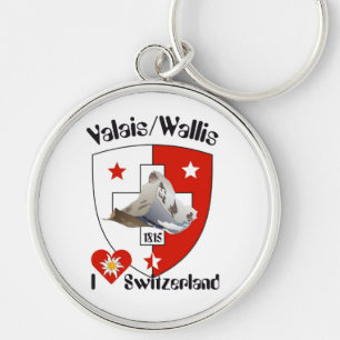 Porte-clés Valais / Wallis Suisse-Schweiz Schlüsselanhänger