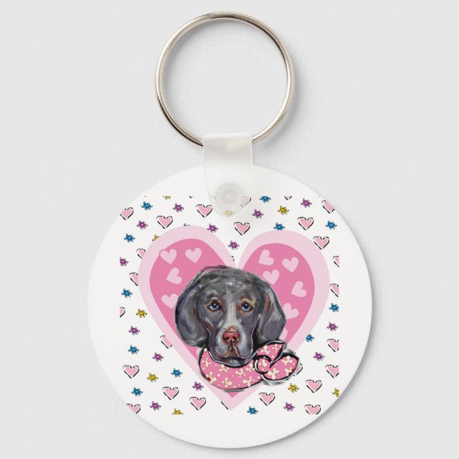 Porte-clés Valentin Weimaraner (Recto)