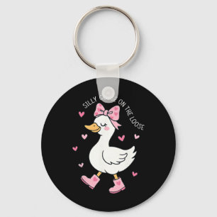 Porte-clés Valentine Canard Idiot En Liberté Coquette Arc Gi