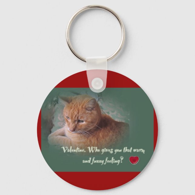 Porte-clés Valentine du chat (Recto)