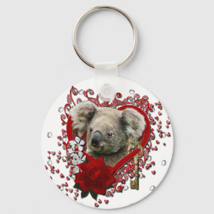Porte-clés Valentines - clé à mon coeur - ours de koala