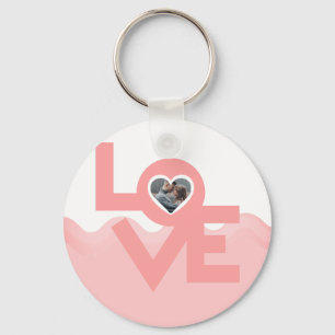 Porte-clés Valentines Couple Heart Photo personnalisée person