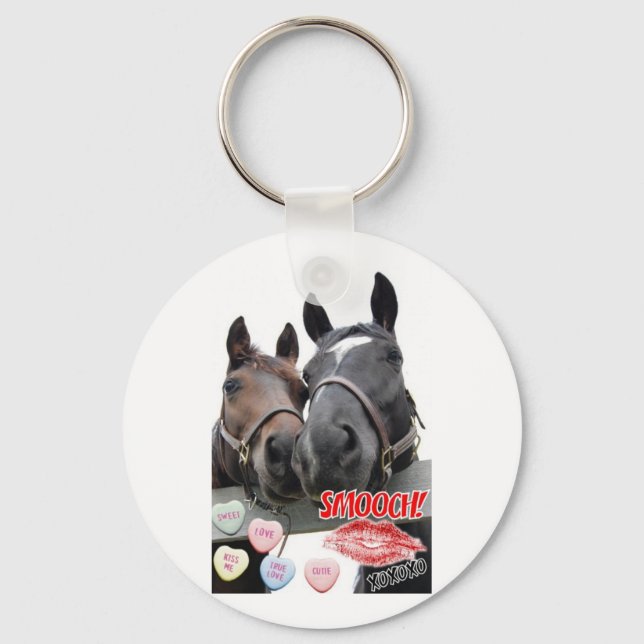 Porte-clés Valentine's Day Horses (Recto)