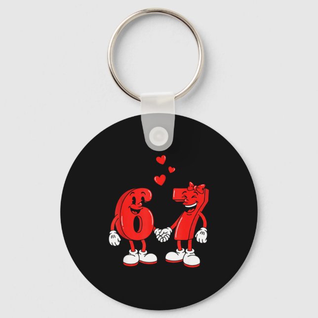 Porte-clés Valentine's Day Six Seven Hearts 6 7 Meme Gen Alph (Recto)