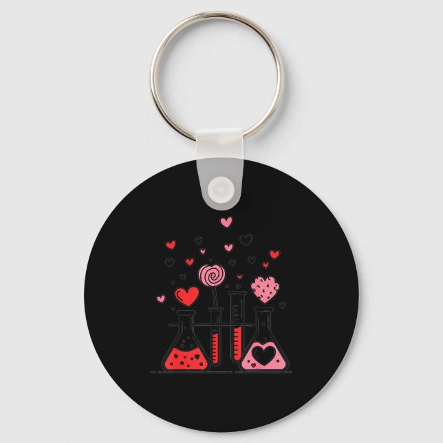 Porte-clés Valentines Day Vibes Science Teacher 100 Days Of S (Recto)
