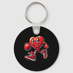 Porte-clés Valentines Jour Coeur Basket Garçons Filles Enfant