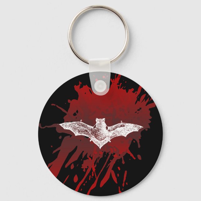 PORTE-CLÉS VAMPIRE BAT SANG GOTHIQUE (Recto)