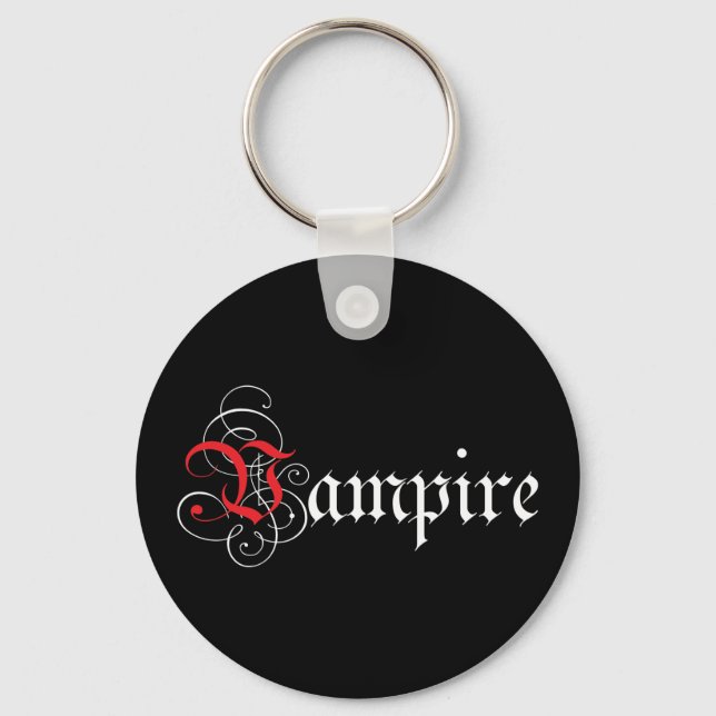 Porte-clés Vampire calgraphique (Recto)