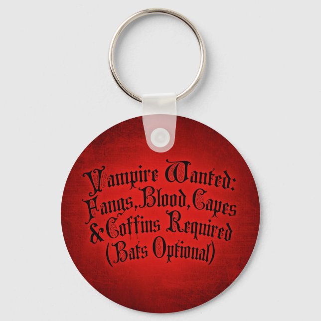 Porte-clés Vampire Recherché (Recto)