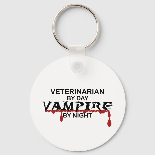 Porte-clés Vampire vétérinaire par nuit (Recto)