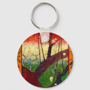 Porte-clés Van Gogh Arbre de prune à fleurs après Hiroshige