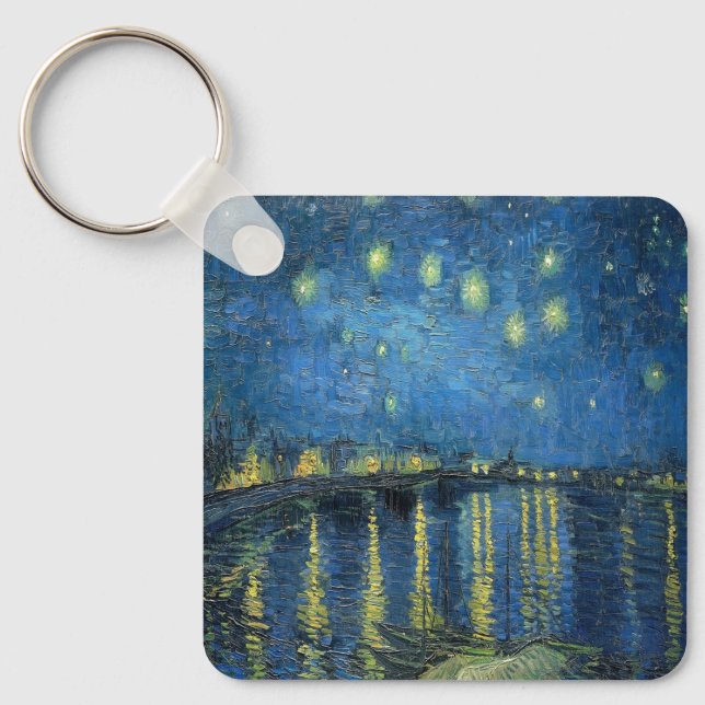 Porte-clés Van Gogh Nuit étoilée sur le Rhône (Recto)