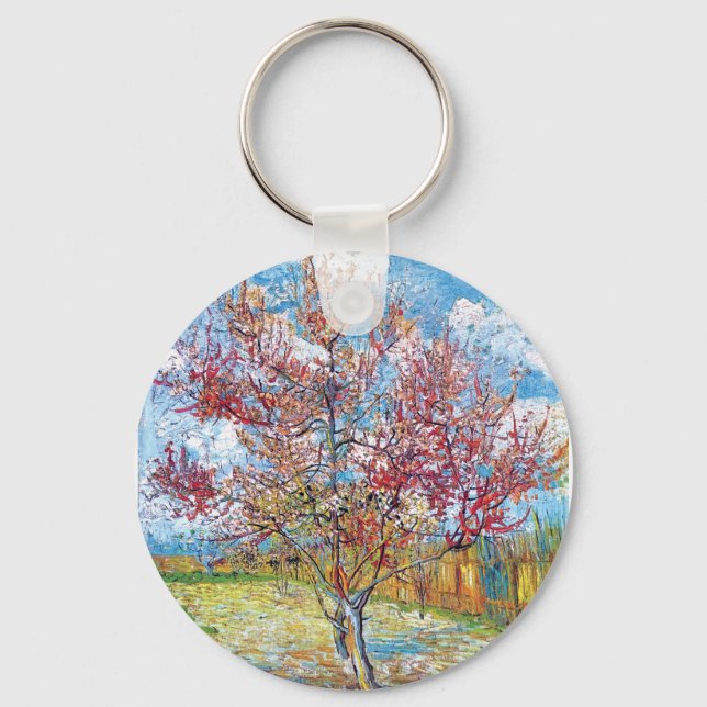 Porte-clés Van Gogh - Pêchers roses (Recto)