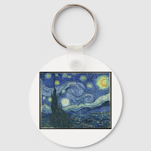 Porte-clés Van Gogh Peintures : Starry Night Van Gogh (Recto)