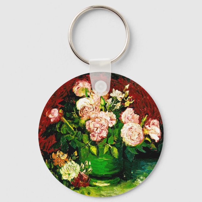 Porte-clés Van Gogh Peonies et Roses (Recto)