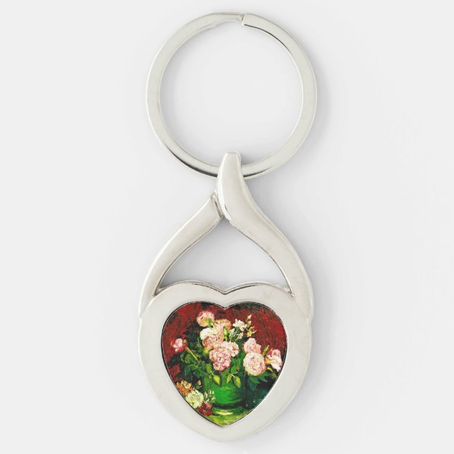 Porte-clés Van Gogh Pivoines et Roses (Devant)