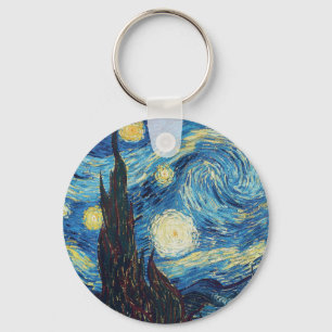 Porte-clés Van Gogh Starry Classic Nuit Impressionnisme Art