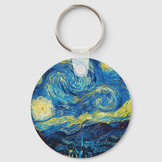 Porte-clés Van Gogh Starry Night Key Chain (Recto)