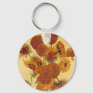 Porte-clés Van Gogh Sunflowers (F454) Art Vintage
