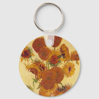 Porte-clés Van Gogh Sunflowers (F454) Art Vintage