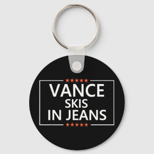 Porte-clés Vance skie en jeans drôle de ski anti jd vance