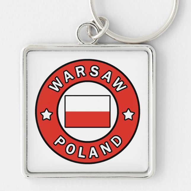 Porte-clés Varsovie Pologne (Devant)