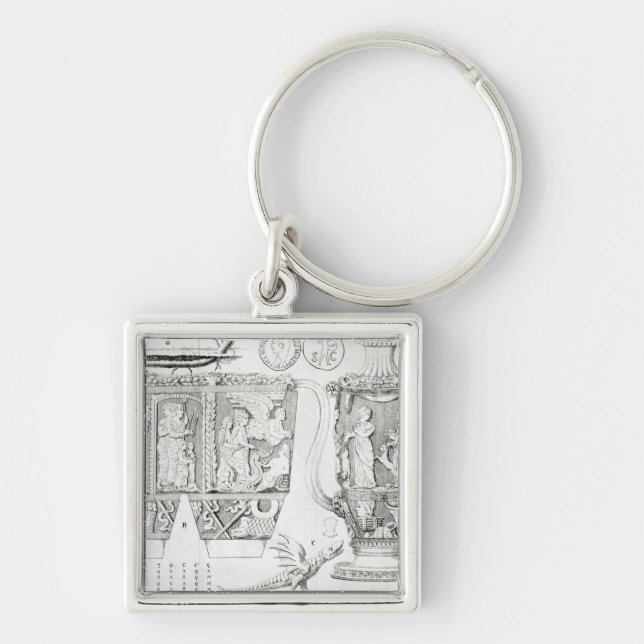 Porte-clés Vase à Etruscan et conceptions, 1749 (Devant)