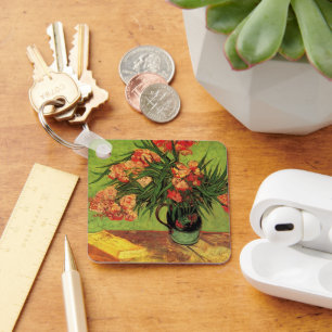 Porte-clés Vase aux Oleanders et livres par Vincent van Gogh