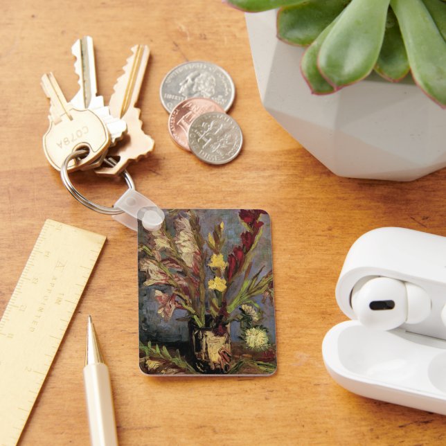 Porte-clés Vase avec Glaïeuls par Vincent van Gogh (Bureau)