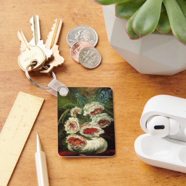 Porte-clés Vase avec pivoines de Vincent van Gogh (Bureau)