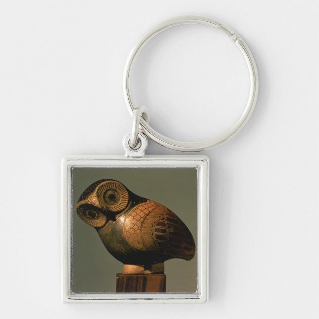 Porte-clés Vase sous forme de hibou, Proto-Corinthien (Devant)
