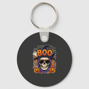 Porte-clés Vecteur de lunettes de soleil crâne Boo Halloween