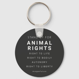 Porte-clés Vegan Animal Rights Minimal Typography