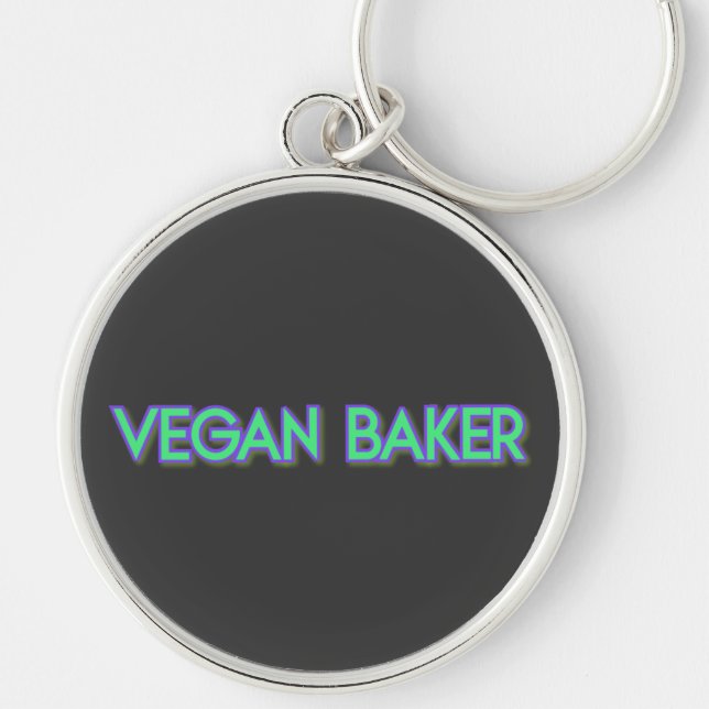 Porte-clés Vegan Baker Neon Green (Devant)