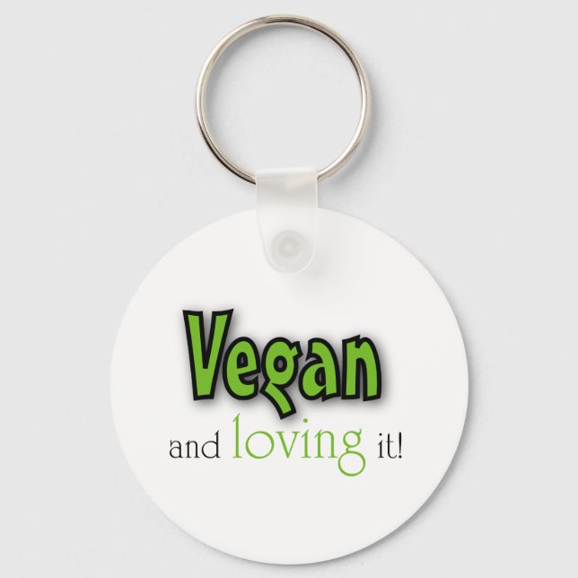 Porte-clés Vegan et l'aimer (Recto)