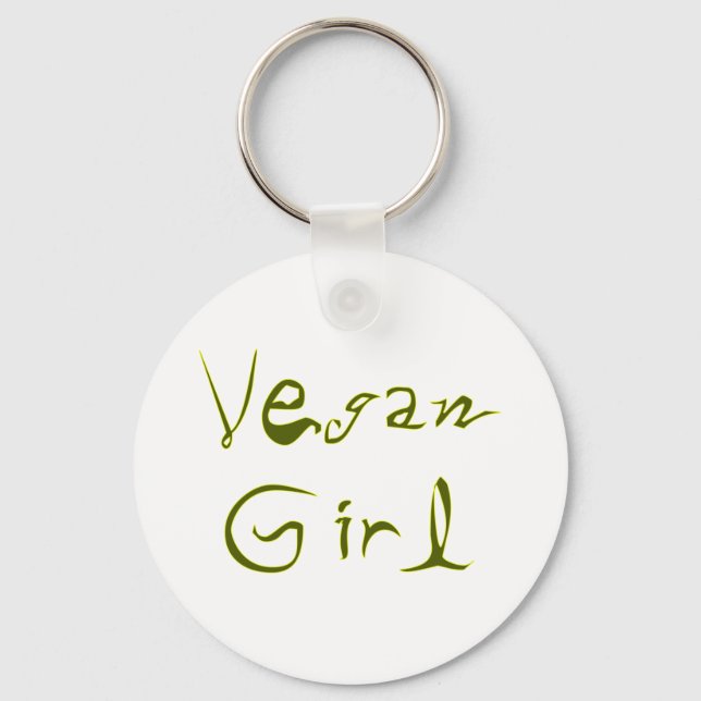 Porte-clés Vegan Girl 1 (Recto)