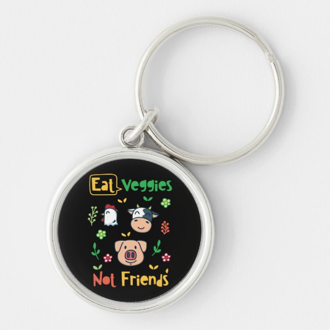 Porte-clés Vegan - Manger Légume Vegan (Devant)