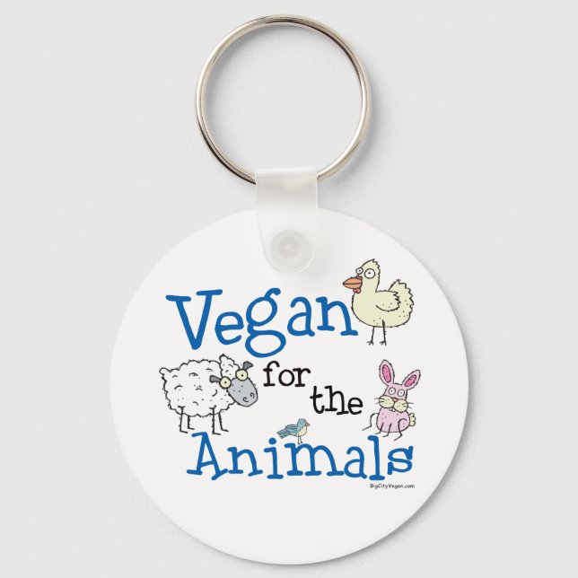 Porte-clés Vegan pour les animaux (Recto)
