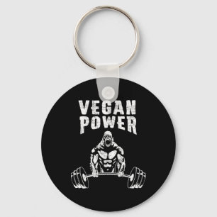 Porte-clés Vegan Power Gorilla Bodybuilding Gym Working Desig