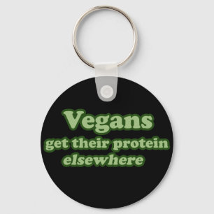 Porte-clés Vegans get their protein Elsewhere