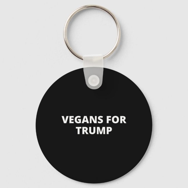 Porte-clés Vegans Pour Trump - partisan de Donald Trump  (Recto)