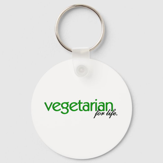 Porte-clés Végétarien à vie (Recto)